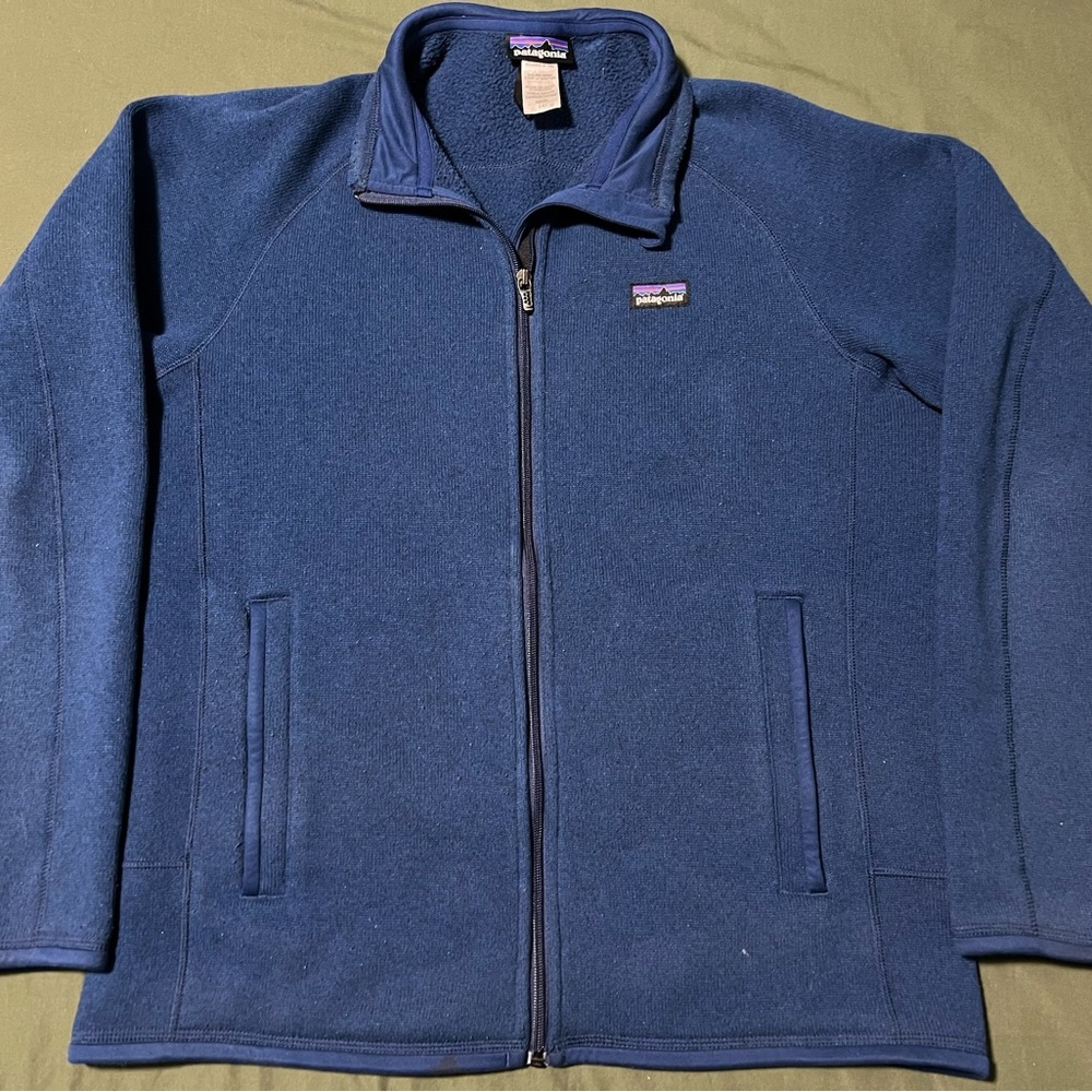 Patagonia Navy Full-Zip Fleece Jacket